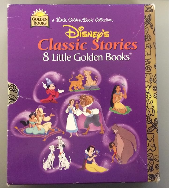Disney's Classic Stories: 8 Little Golden Books : The Lion King, Aladdin the Magic Carpet Ride, Pocahontas, Bambi, the Little Mermaid, Pinocchio, Pooh Eeyore, Be Happy, the hun by unknown author