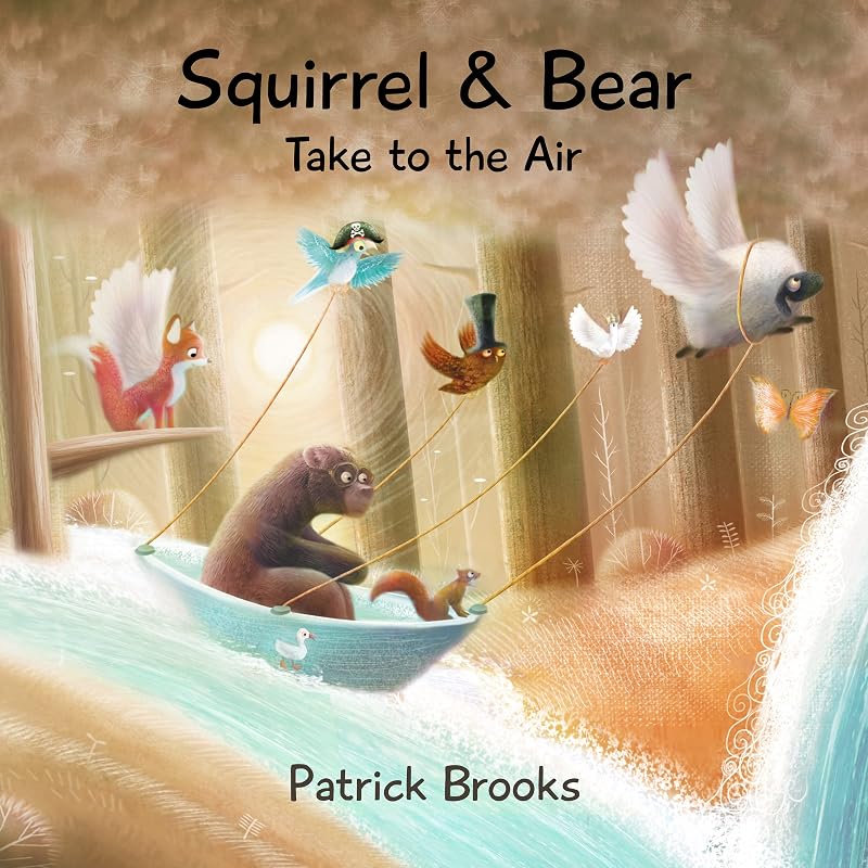 Squirrel and Bear Take to the Air by Patrick Brooks