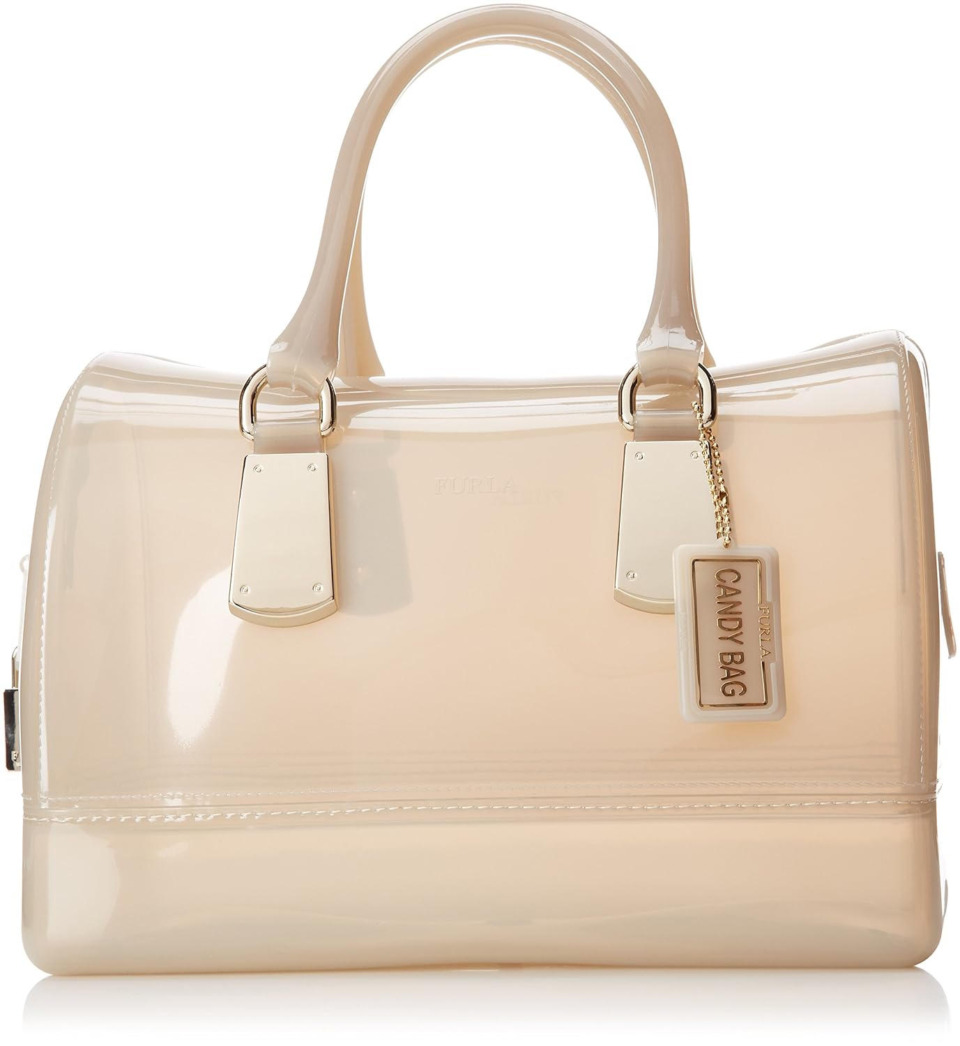 furla candy med satchel, marble, one size