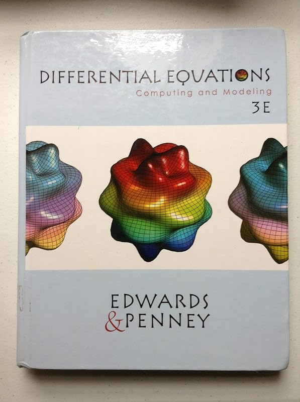 Differential Equations : Computing and Modeling by C. H. Edwards