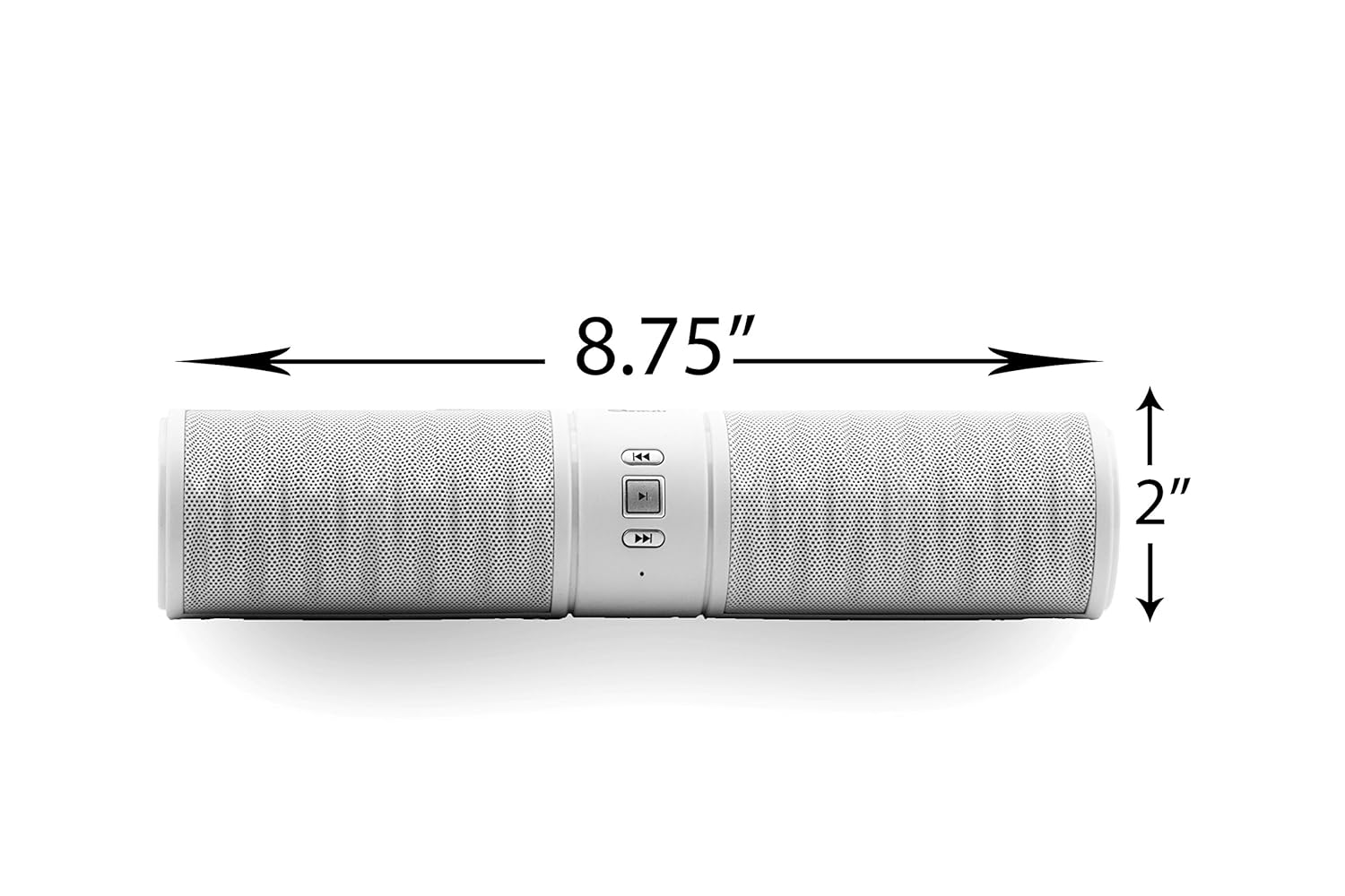 

Wireless Bluetooth Speaker, Roll (White) Ultra-portable , Powerful Sound with Build in Microphone, Works for Iphone 4, 4s, 5, 5s, 6, 6 Plus, Ipad Mini, Ipad 4/3/2, Itouch, Blackberry, Nexus, Samsung, Htc, Lg and Other Smart Phones, Tablets and Mp3 Player