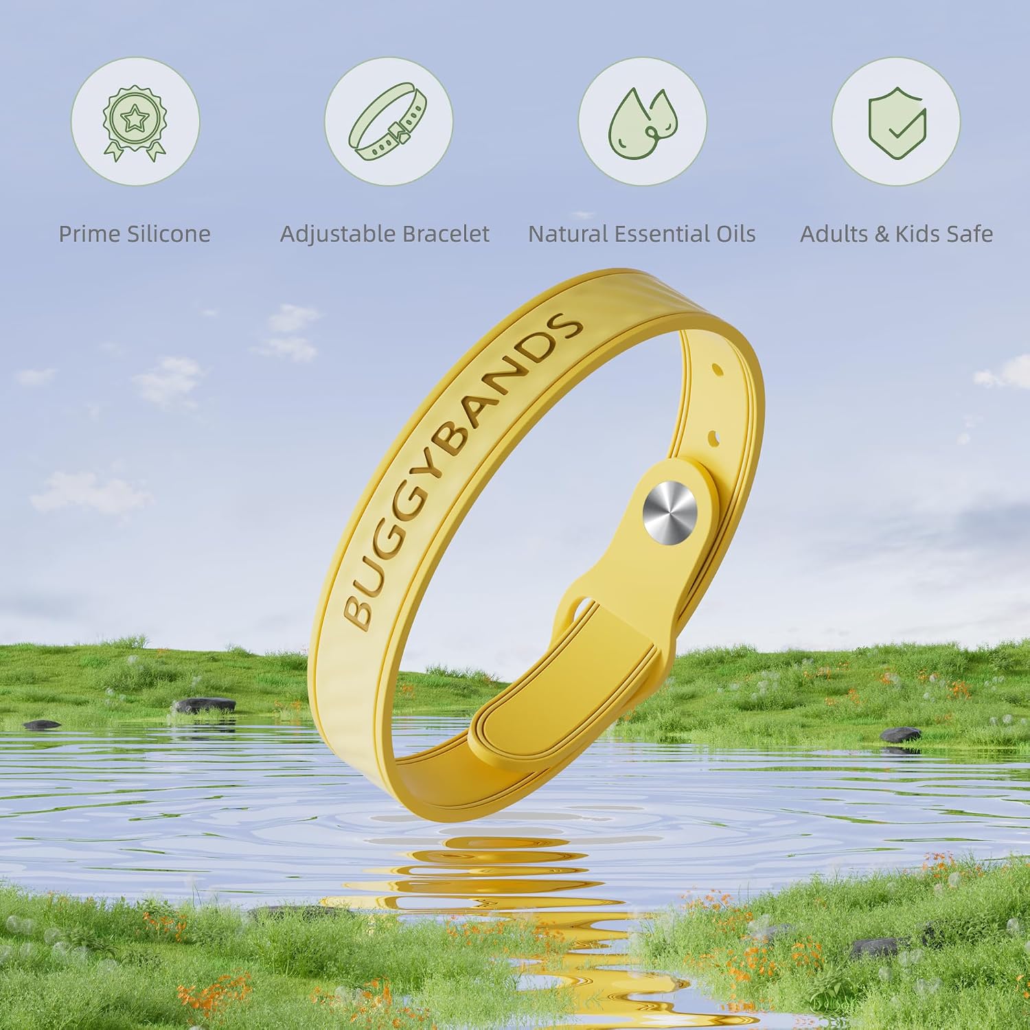 Mosquito Repellent Bracelets, 6 Pack Silicone Mosquito Repellent Bands With DEET Free, Natural & Waterproof Bug Wristbands For Kids And Adults,_voghion.com