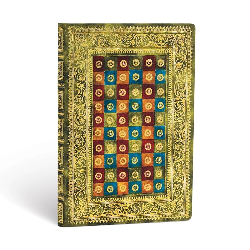 Paperblanks | Verde| Venetian Mornings | Hardcover | Mini | Lined | Elastic Band Closure | 176 Pg | 85 GSM by Paperblanks