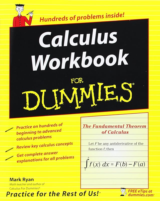 Calculus Workbook For Dummies by Mark Ryan