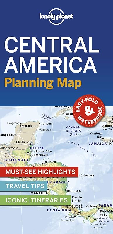 Lonely Planet Central America Planning Map by Lonely Planet