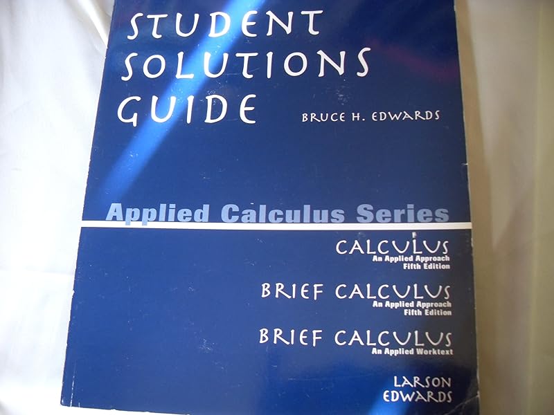 Student Solutions Guide for Calculus: An Applied Approach by Ron Larson