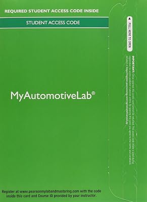 Automotive Technology: Principles, Diagnosis, and Service, 1 Semester Access (My Automotive Lab)