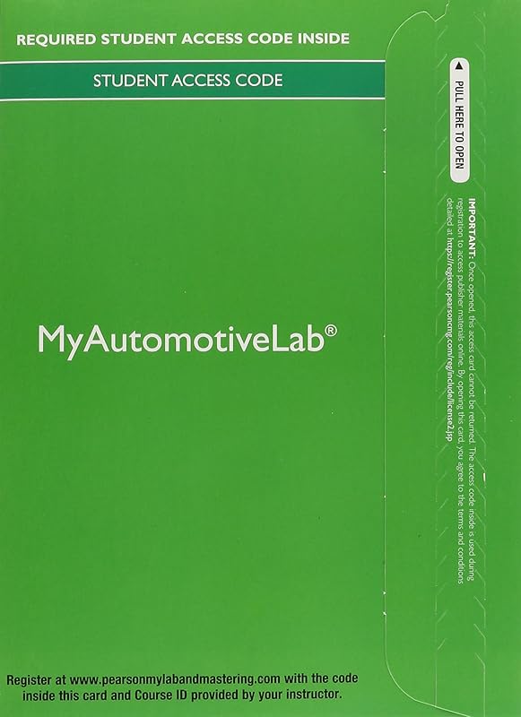 Automotive Technology: Principles, Diagnosis, and Service, 1 Semester Access (My Automotive Lab) by James D. Halderman