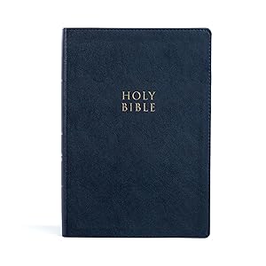 CSB Super Giant Print Reference Bible, Navy LeatherTouch, Red Letter, Presentation Page, Cross-References, Full-Color Maps, Easy-to-Read Bible Serif Type by CSB Bibles by Holman