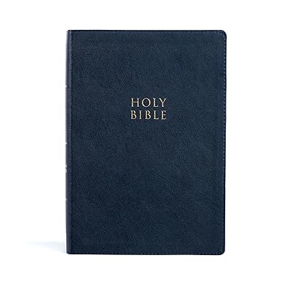 CSB Super Giant Print Reference Bible, Navy LeatherTouch, Red Letter, Presentation Page, Cross-References, Full-Color Maps, Easy-to-Read Bible Serif Type