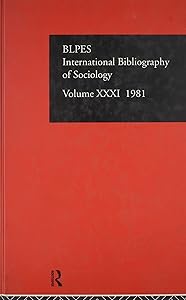 IBSS: Sociology: 1981 Vol 31