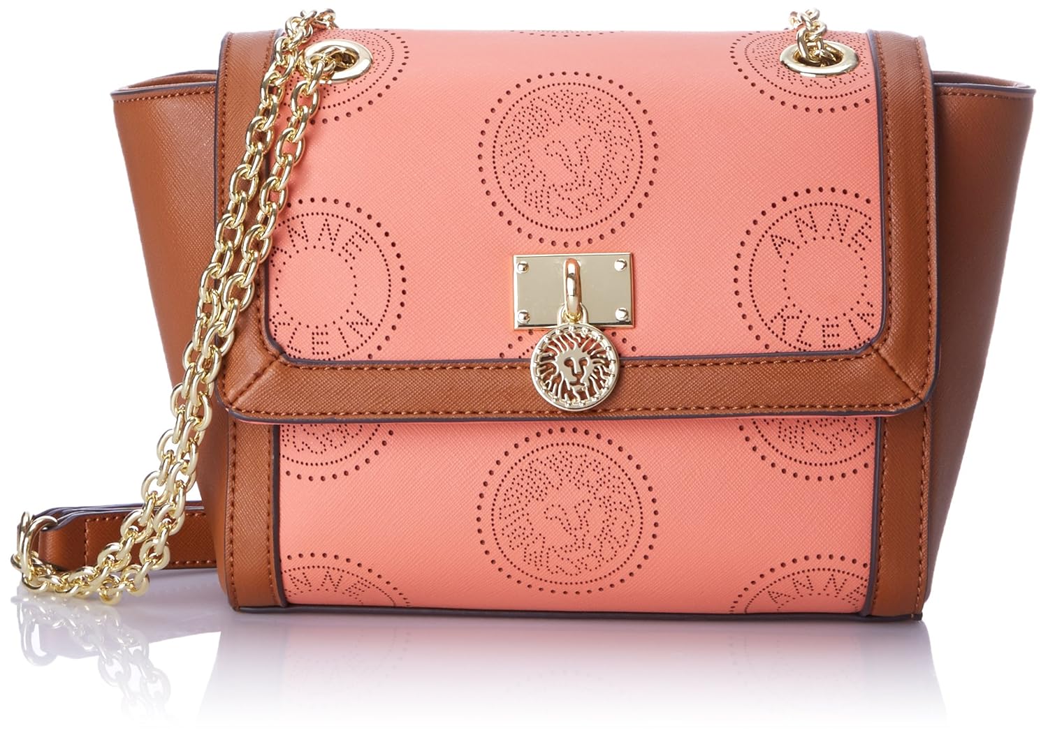 

Anne Klein New Recruits Perforated Signature Cross Body Bag