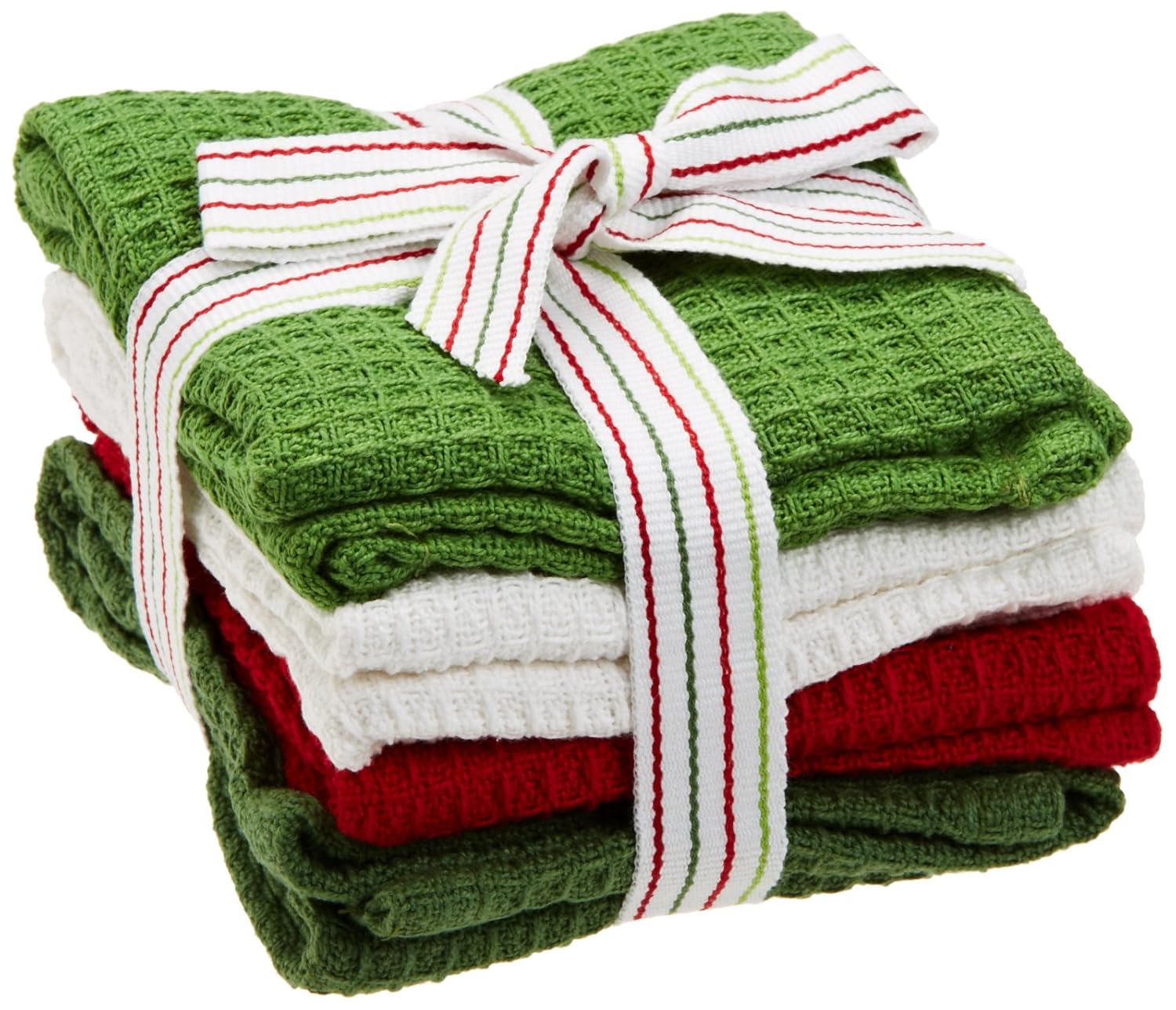 dii seasonal scents holly berry dishcloths, set of 4