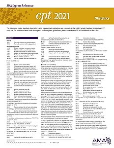 Obstetrics (CPT 2021 Express Reference Coding Card)