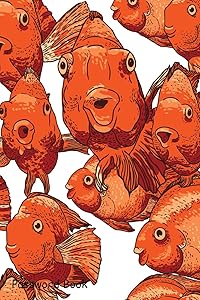 Password Book: Include Alphabetical Index With Background with fish