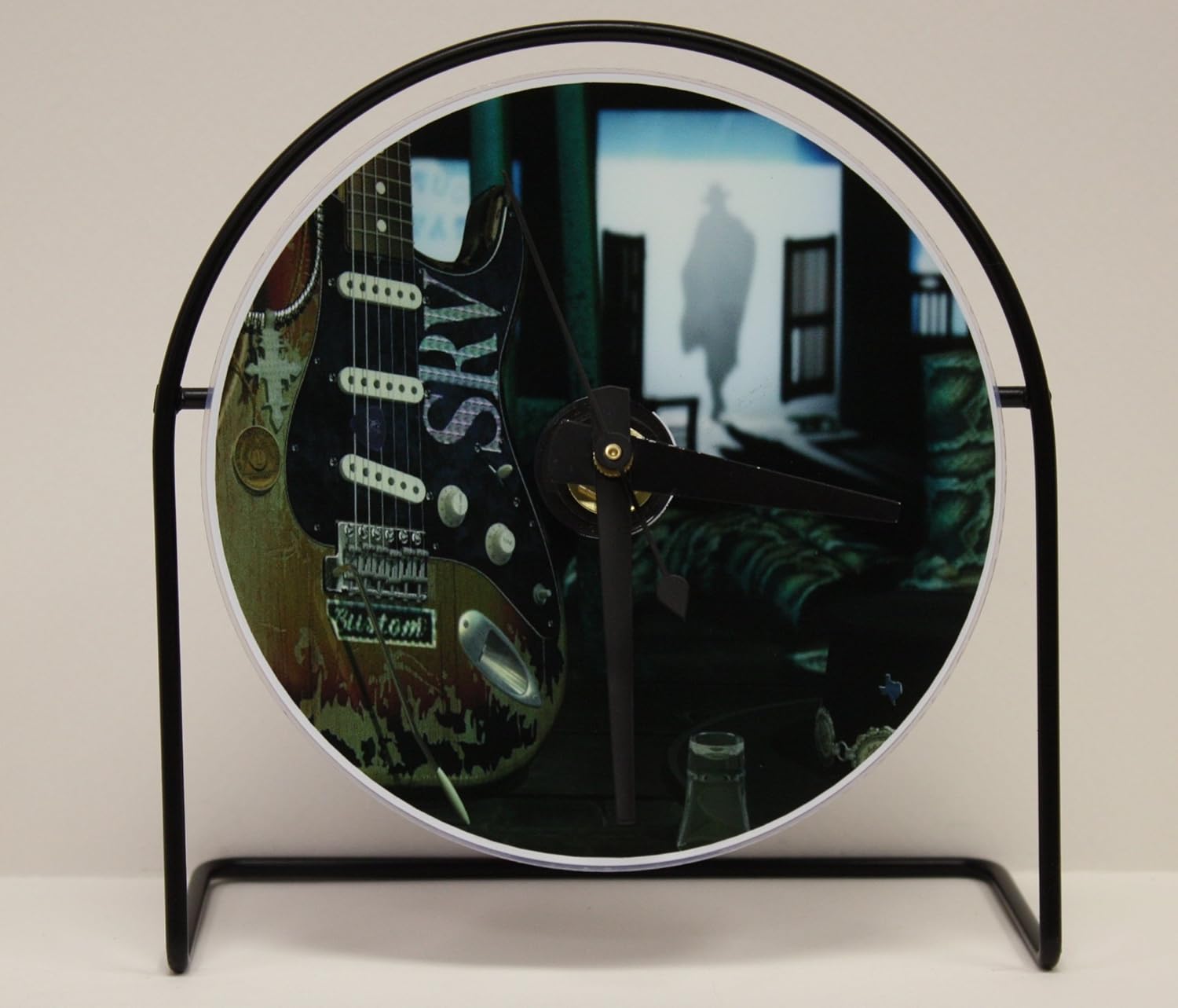 

Stevie Ray Vaughan Picture CD Clock That Plays The Song "Pride And Joy"