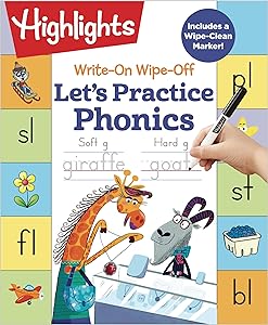 Write-On Wipe-Off Let's Practice Phonics (Highlights Write-On Wipe-Off Fun to Learn Activity Books)
