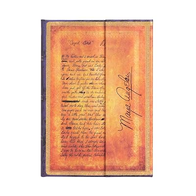 Paperblanks | Angelou, I Know Why the Caged Bird Sings | Embellished Manuscripts Collection | Hardcover | Midi | Lined | Wrap Closure | 144 Pg | 120 GSM