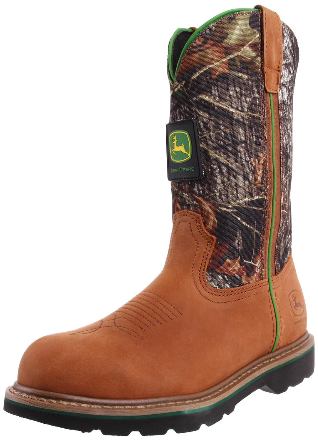 

John Deere Men's 11 Inch Mossy Oak Camo Steel Toe Boot