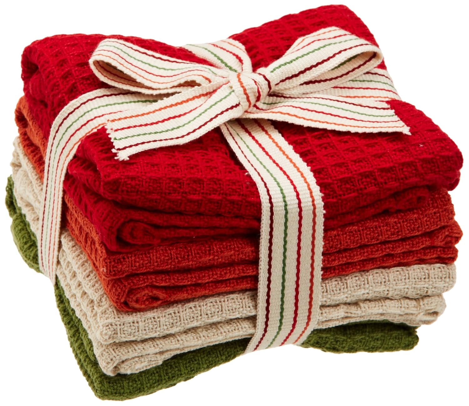 dii season scents apple cinnamon dishcloths, set of 4