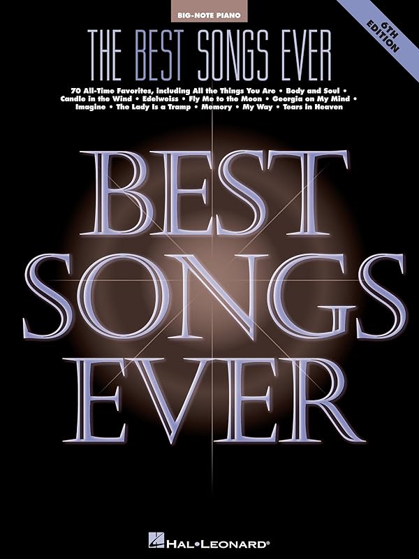 The Best Songs Ever Songbook (Big-Note Piano) by Hal Leonard Corporation