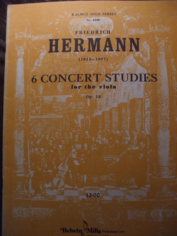 Six Concert Studies, Op. 18 (Kalmus Edition) by Friedrich Hermann