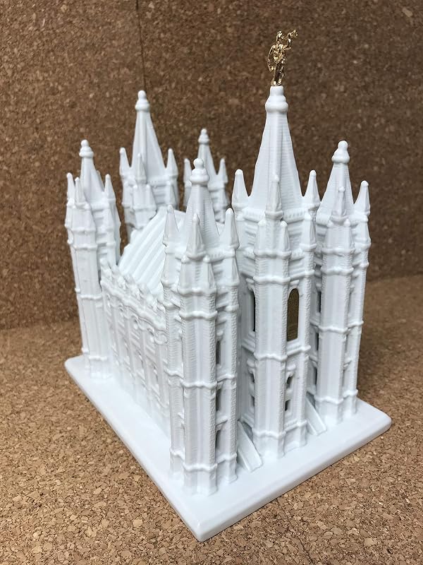 Porcflain Salt Lake Temple: Porcelain Figurine by unknown author