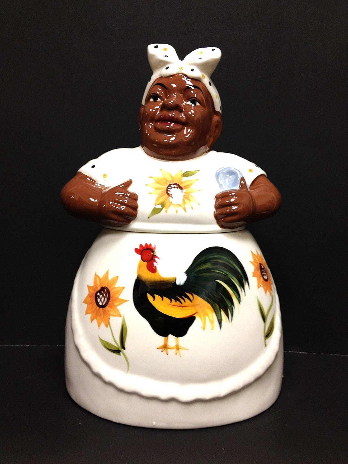 black american aunt jemima cookie jar 12"h 80984 by ack new free