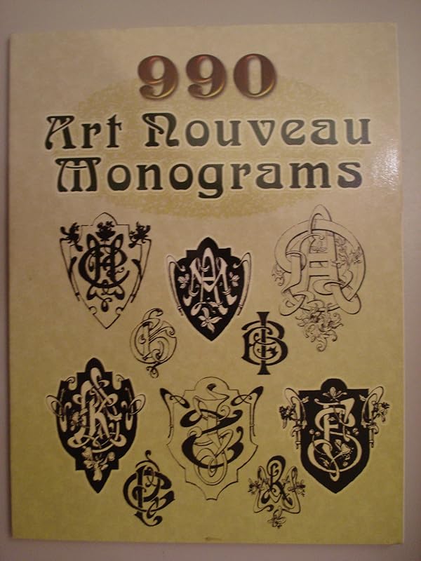 990 Art Nouveau Monograms (Dover Pictorial Archive) by Dover