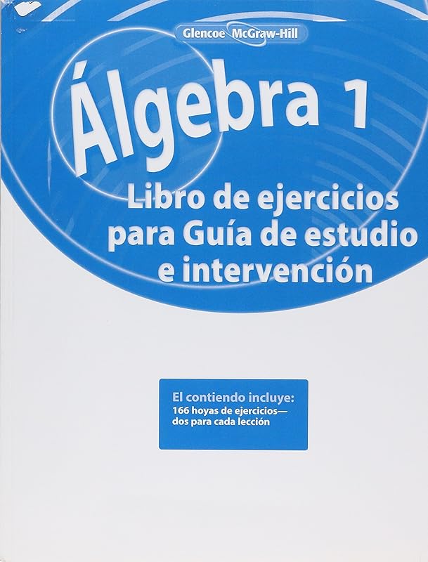 Algebra 1, Spanish Study Guide and Intervention Workbook (MERRILL ALGEBRA 1) (Spanish Edition) by McGraw-Hill Education