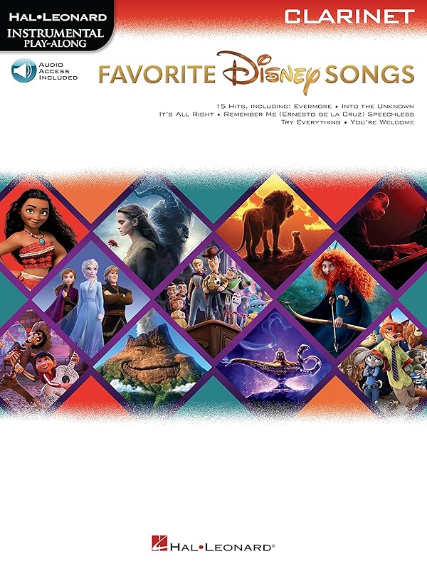 Favorite Disney Songs: Instrumental Play-Along for Clarinet by Various
