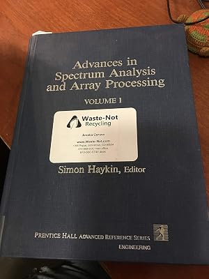 Advances in Spectrum Analysis and Array Processing (Prentice-hall Signal Processing Series)