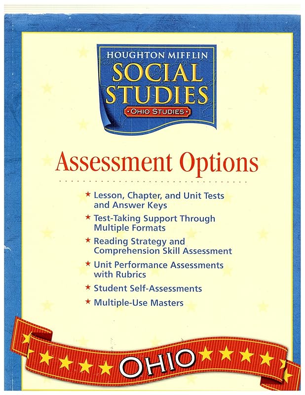 Social Studies Ohio Assessmnt Opt Blm&tae, Level 4: Teacher Edition Tabs (Houghton Mifflin Social Studies) by Houghton Mifflin Company