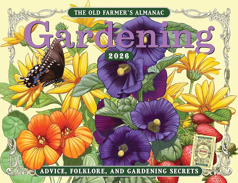 The 2026 Old Farmer's Almanac Gardening Wall Calendar by Old Farmer's Almanac