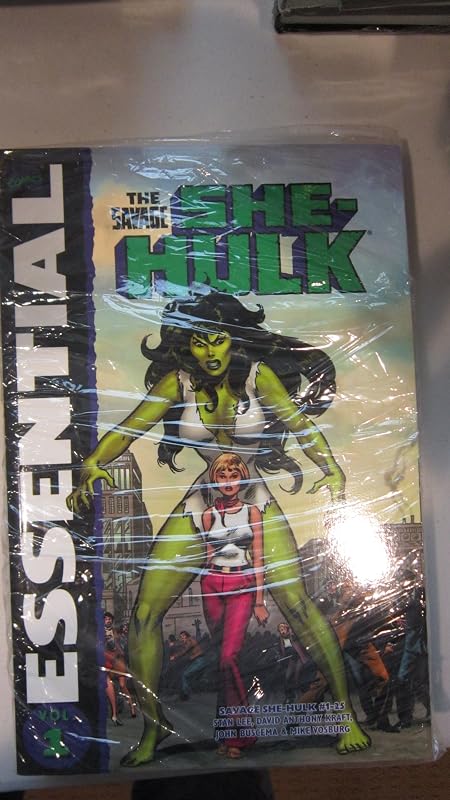 Essential Savage She-Hulk, Vol. 1 (Marvel Essentials) by Mike (Illustrator) Lee, Stan (Author), Kraft, David (Author), Buscema, John (Illustrator), Vosberg