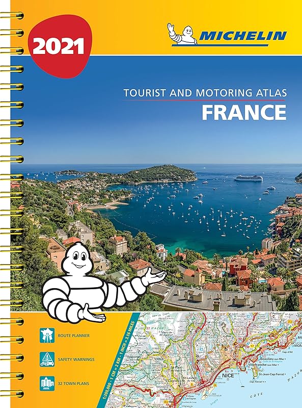 France 2021 - A3 Tourist & Motoring Atlas: Tourist & Motoring Atlas A3 spiral (Michelin Road Atlases) by Michelin