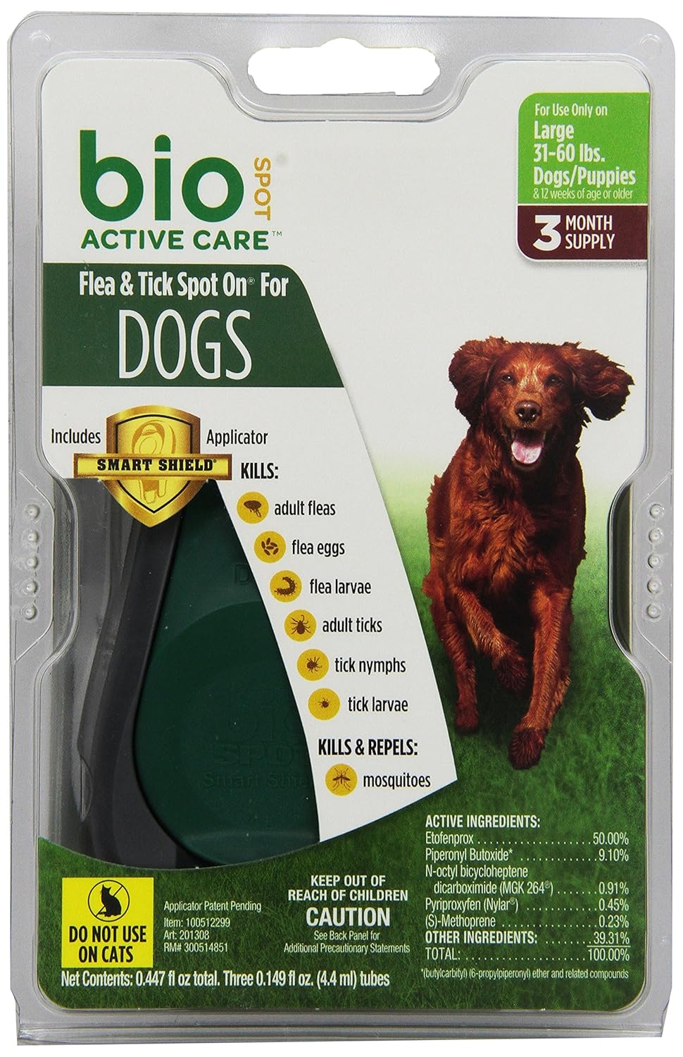 

Bio Spot Active Care Flea & Tick Spot On With Applicator