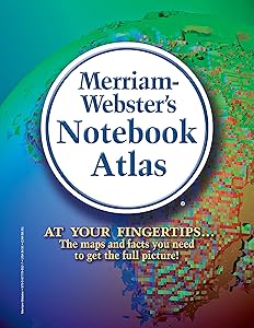 Merriam-Webster’s Notebook Atlas - Features Full-Color Maps - Fits in a 3-ring Binder by Merriam-Webster