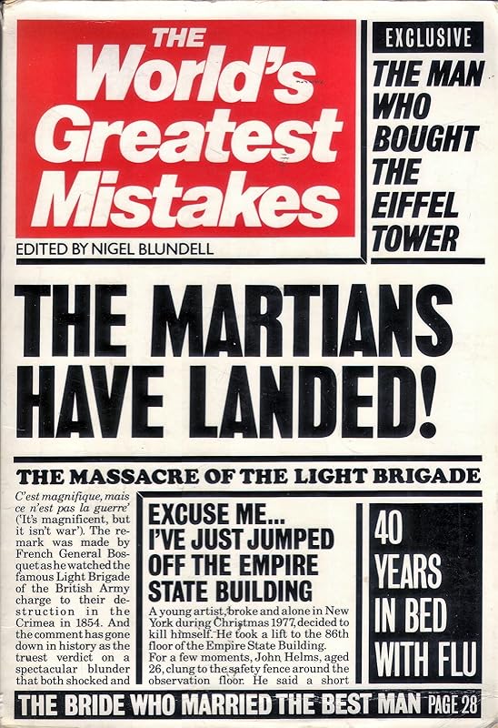 'WORLD'S GREATEST MISTAKES, THE' by Nigel Blundell