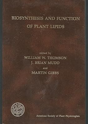 Biosynthesis and Function of Plant Lipids, 1983: Proceedings of the Sixth Annual Symposium in Botany, January 13-15, 1983, University of California, ... 13-15, 1983, University of Caliform, ..)