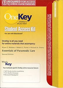 OneKey Blackboard, Student Access Kit, Essentials of Paramedic Care