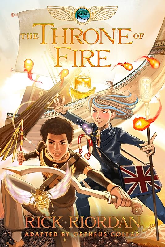 The Kane Chronicles, Book Two: The Throne of Fire: The Graphic Novel by Rick Riordan
