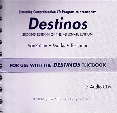 Destinos Listening Comprehension CD Program: For Use with the Destinos Textbook (Spanish Edition)