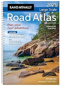 Rand McNally Road Atlas Large Scale 2025: United States, Canada, Mexico (Rand McNally Large Scale Road Atlas USA) by Rand McNally