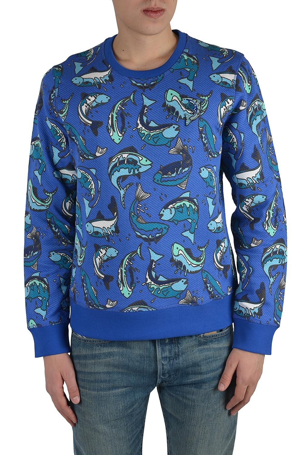 

Kenzo Men's Blue Long Sleeve Sweater Size US M IT 50