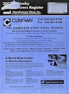2003 Kentucky Manufacturers Register