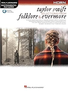 Taylor Swift - Selections from Folklore & Evermore: Horn Play-Along Book with Online Audio