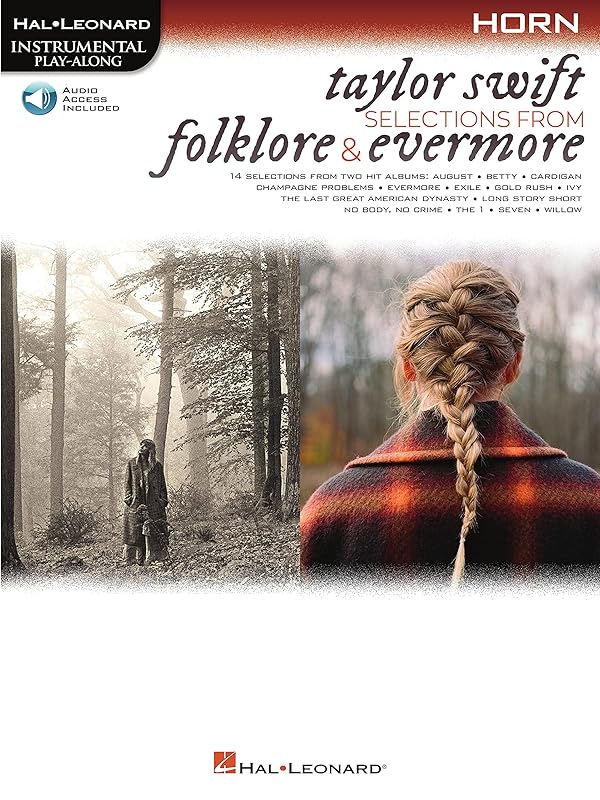 Taylor Swift - Selections from Folklore & Evermore: Horn Play-Along Book with Online Audio by Taylor Swift