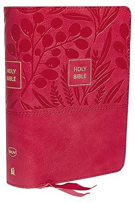 NKJV, End-of-Verse Reference Bible, Compact, Leathersoft, Pink, Red Letter, Comfort Print: Holy Bible, New King James Version