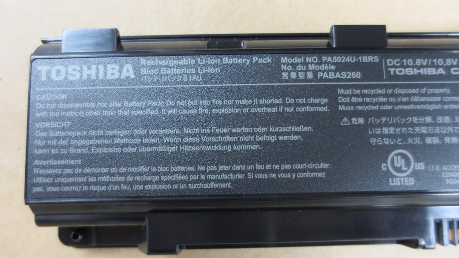 

Li-ion Battery 48Wh for Toshiba Satellite C850D/00X Series New Genuine []